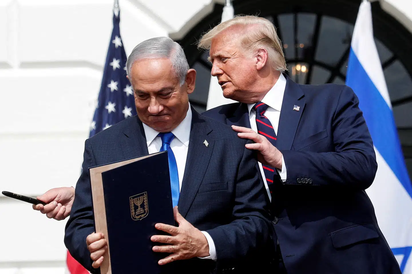 Netanyahu og Trump ved Det Hvide Hus i 2020. (Arkivfoto).