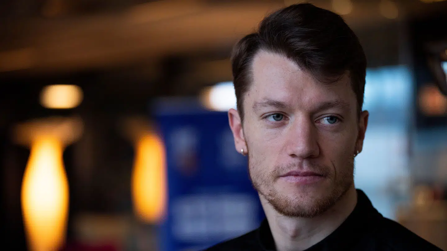 Emil Jakobsen under pressemødet med Danmarks VM håndboldherrer på Hotel Scandic Fornebu i Oslo torsdag den 30. januar 2025.