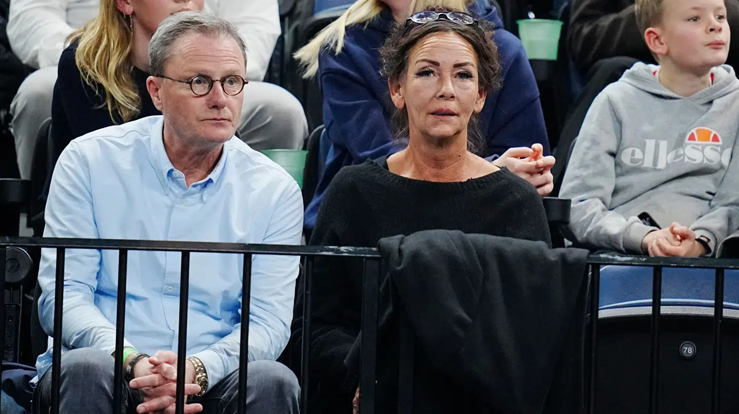 Anders Nødskov og Aneke Rune på plads i Royal Arena.