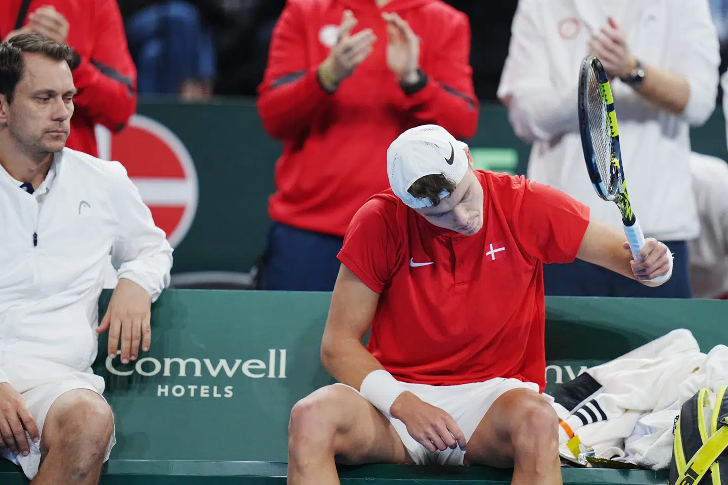 Holger Rune tabte skuffende sin Davis Cup-kamp fredag i Royal Arena.
