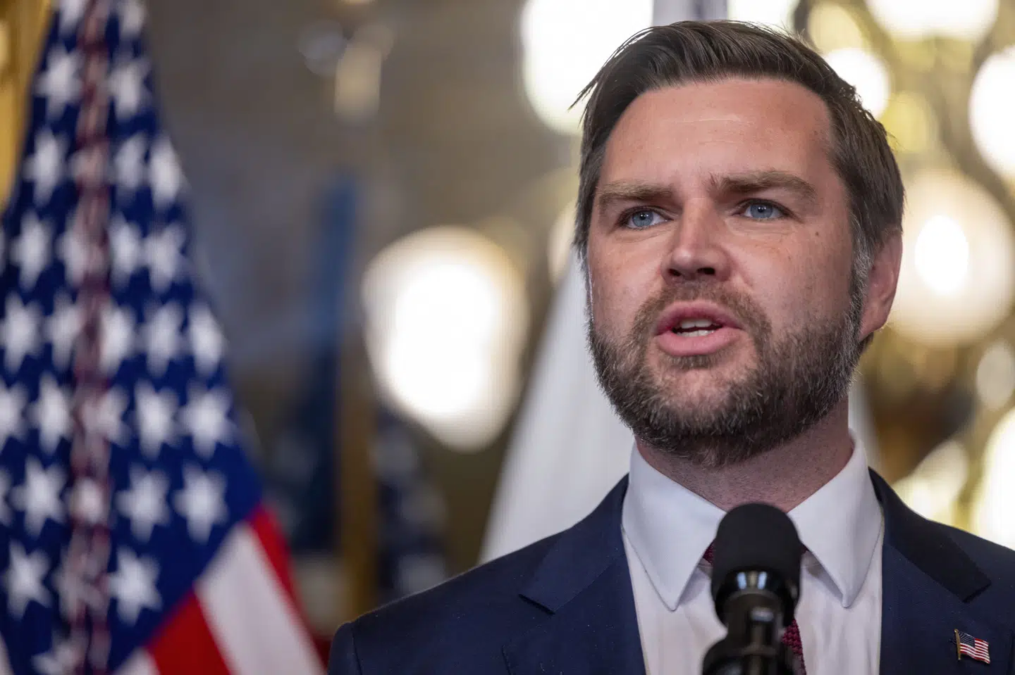 USA's præsident, Donald Trump, "er ligeglad med, hvad europæerne skriger til os. Han går op i at sætte det amerikanske folks interesser først", siger vicepræsident J.D. Vance til Fox News. (Arkivfoto).