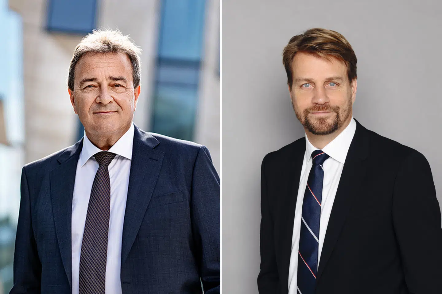 Efter ønske fra Gældsstyrelsen undersøges de to prominente advokater Troels Tuxen (tv.) og Anders Hoffmann Kønigsfeldt for inhabilitet i en konkurssag. Sidstnævnte risikerer desuden et krav om erstatning.