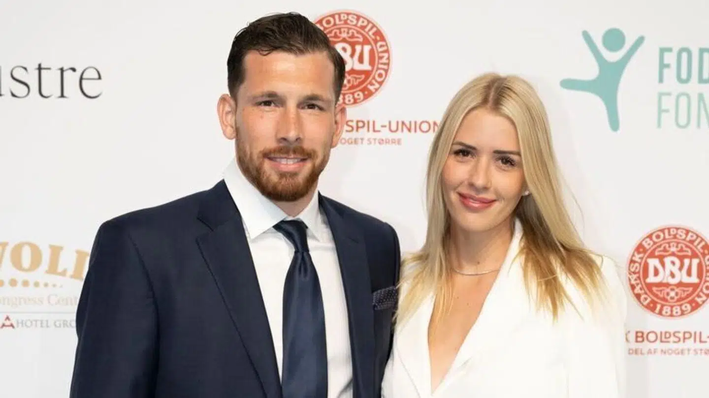 Pierre-Emile Højbjerg og hustruen Josephine Siw er nu forældre til tre.