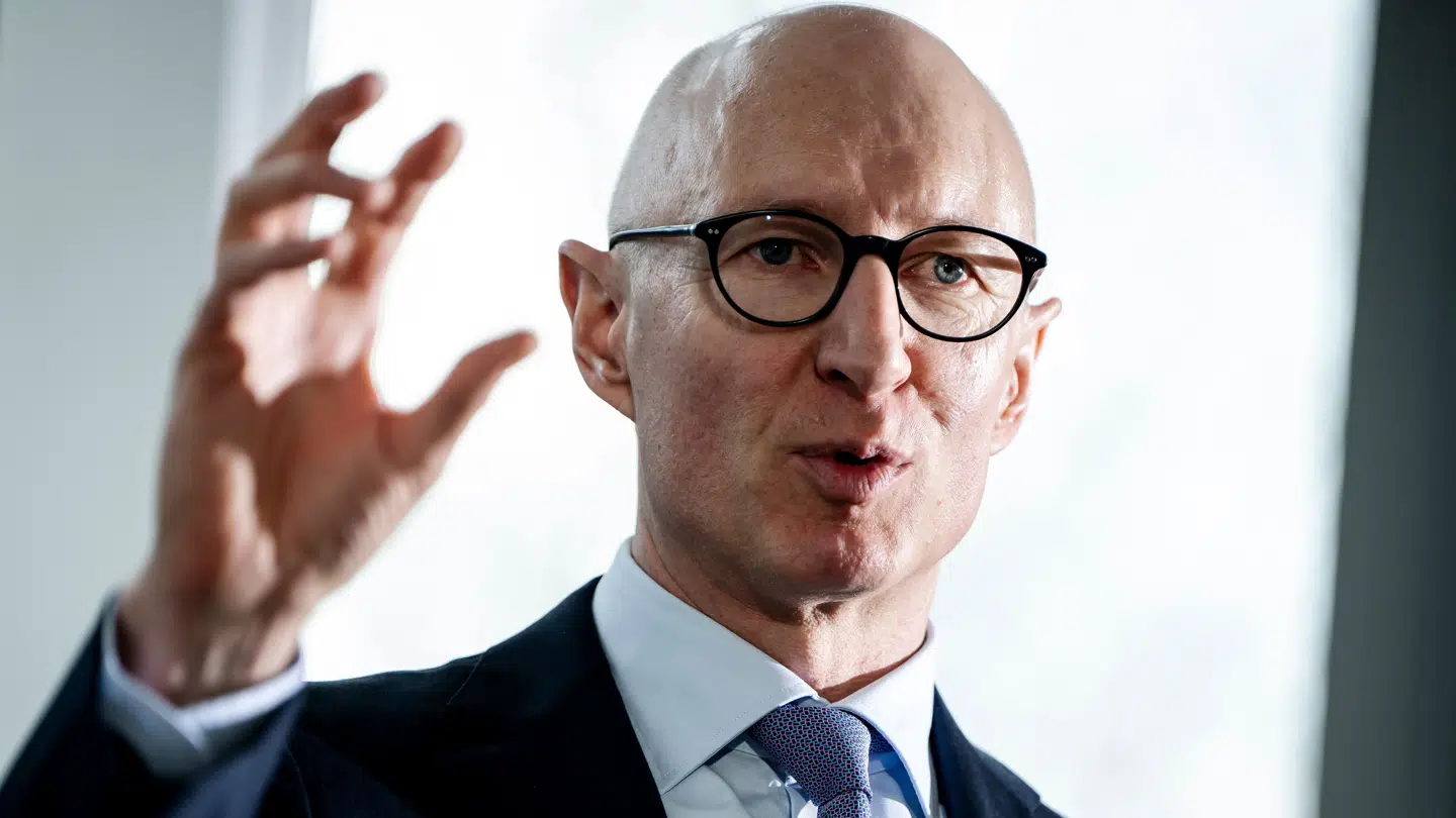 Administrerende direktør Lars Fruergaard Jørgensen præsenterer årsregnskabet hos Novo Nordisk i Bagsværd, onsdag den 5. februar 2025.. (Foto: Mads Claus Rasmussen/Ritzau Scanpix)