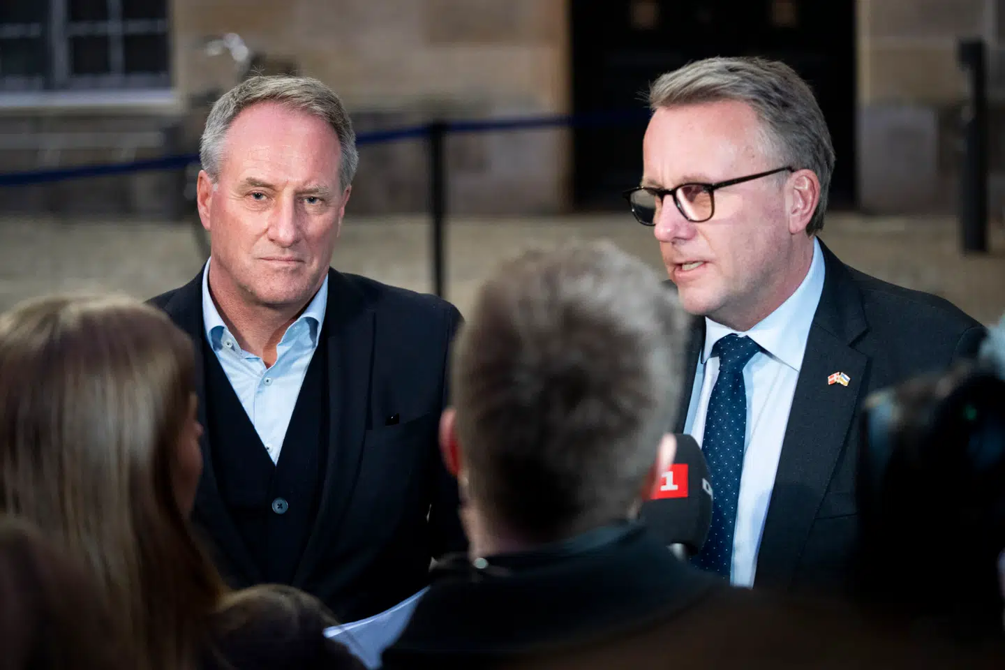 Erhvervsminister Morten Bødskov (S) og Lars Sandahl Sørensen, administrerende direktør i Dansk Industri. Foto: Ida Marie Odgaard, Scanpix