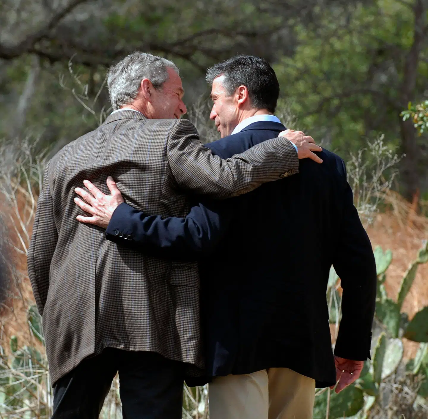 Anders Fogh Rasmussen havde i sin statsministertid i 00erne er særdeles tæt forhold til den daværende amerikanske præsident, George W. Bush.