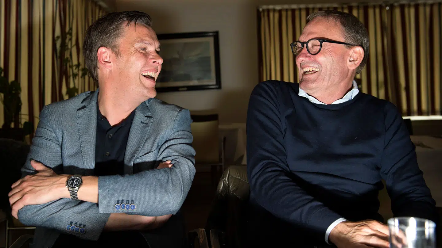 Peter Grønborg (tv.) og Preben Elkjær (th.) har lavet Champions League sammen i små ti år.