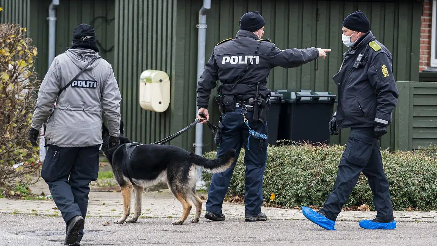 En talstærk politstyrke med hjælp fra hunde ledte umiddelbart efter drabet i Kundby på en 35-årig kvinde efter spor ved gerningsstedet.