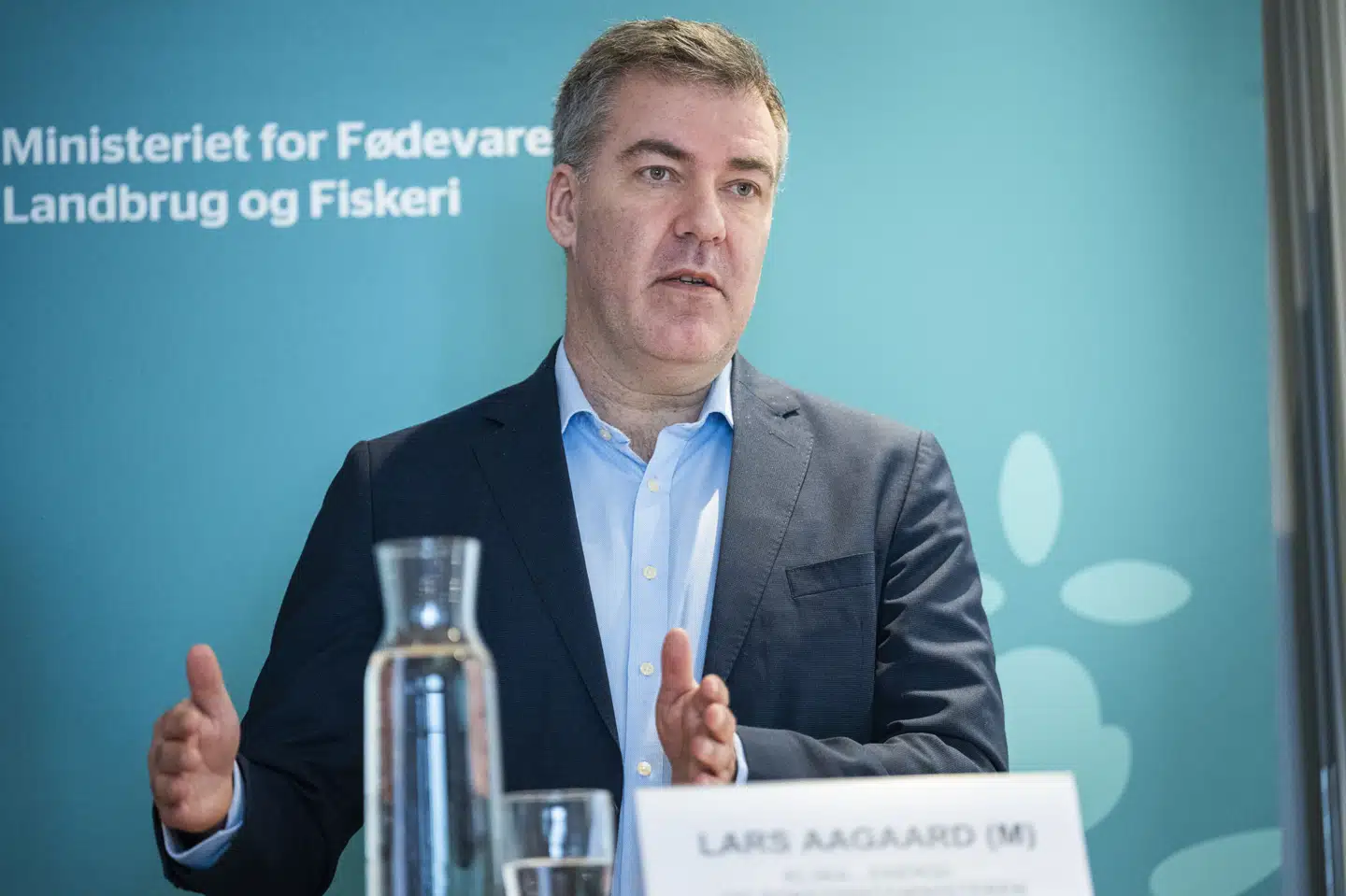 Klima-, energi- og forsyningsminister Lars Aagaard (M) erkender, at man arbejder under tidspres, hvis man skal nå målet om at eksportere brint til Tyskland allerede om fem år. (Arkivfoto)