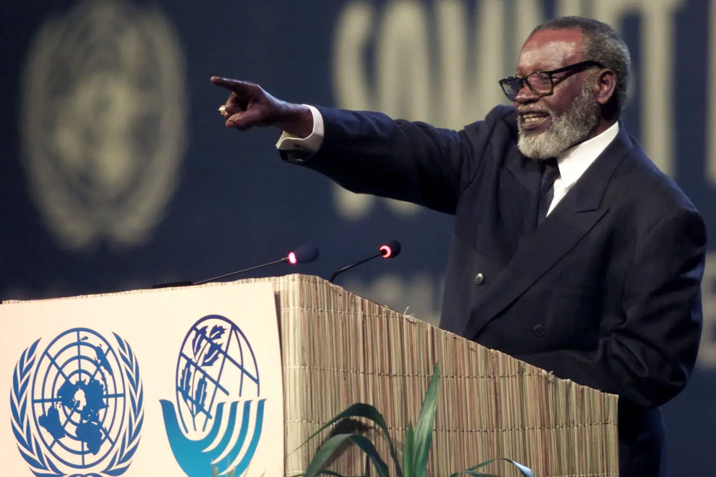 I 1960 blev Sam Nujoma leder af Swapo, der kæmpede for namibiansk selvstændighed og befrielse fra nabolandet Sydafrika. Det er i dag et politisk parti. (Arkivfoto).