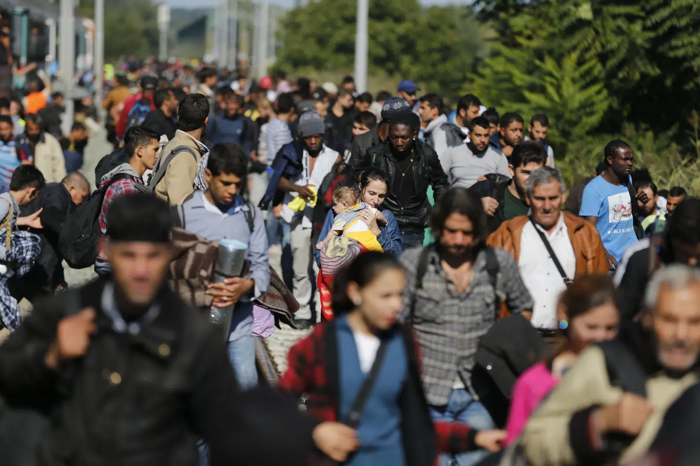 Under flygtningekrisen i 2015 brød EU's ydre grænser ved Italien og Grækenland sammen. Meldinger fra Tyskland og Sverige om at flygtninge kunne få asyl hos dem, fik tusindvis til at tage turen op gennem Europa. (Arkivfoto).