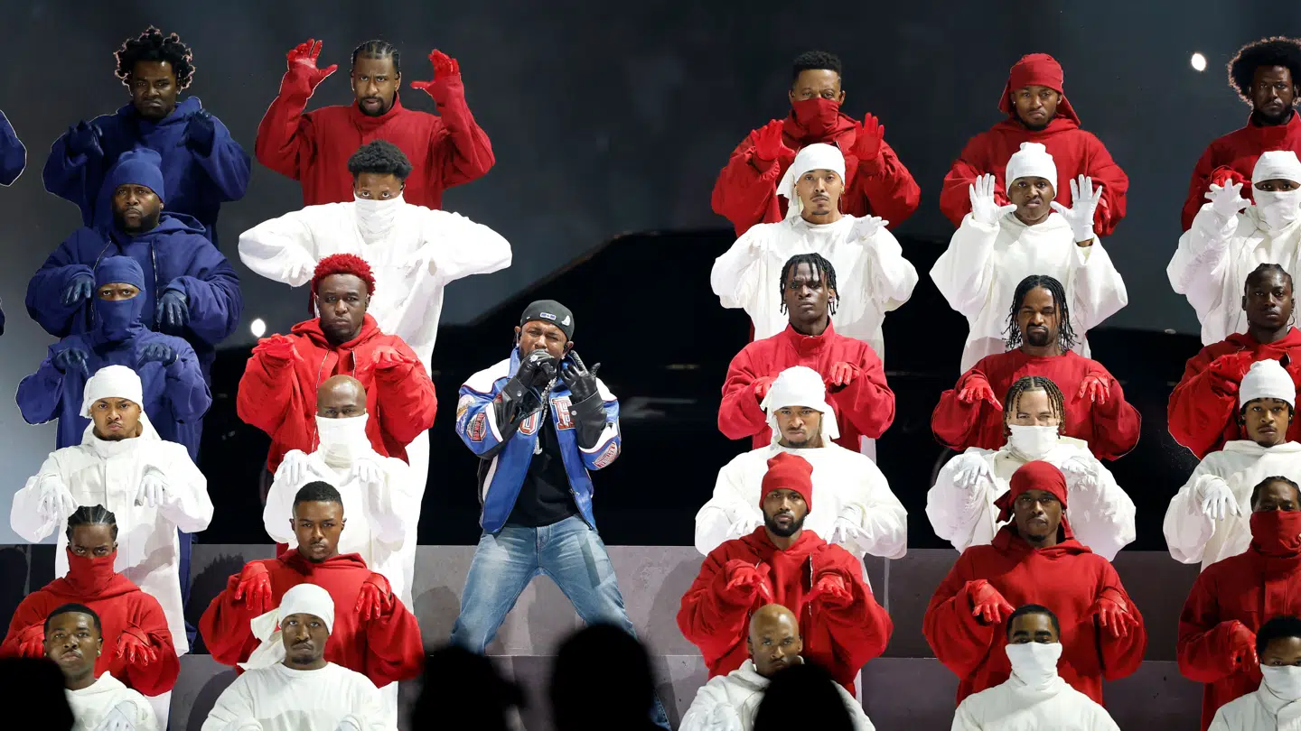 Kendrick Lamar i Caesars Superdome i New Orleans, Louisiana.