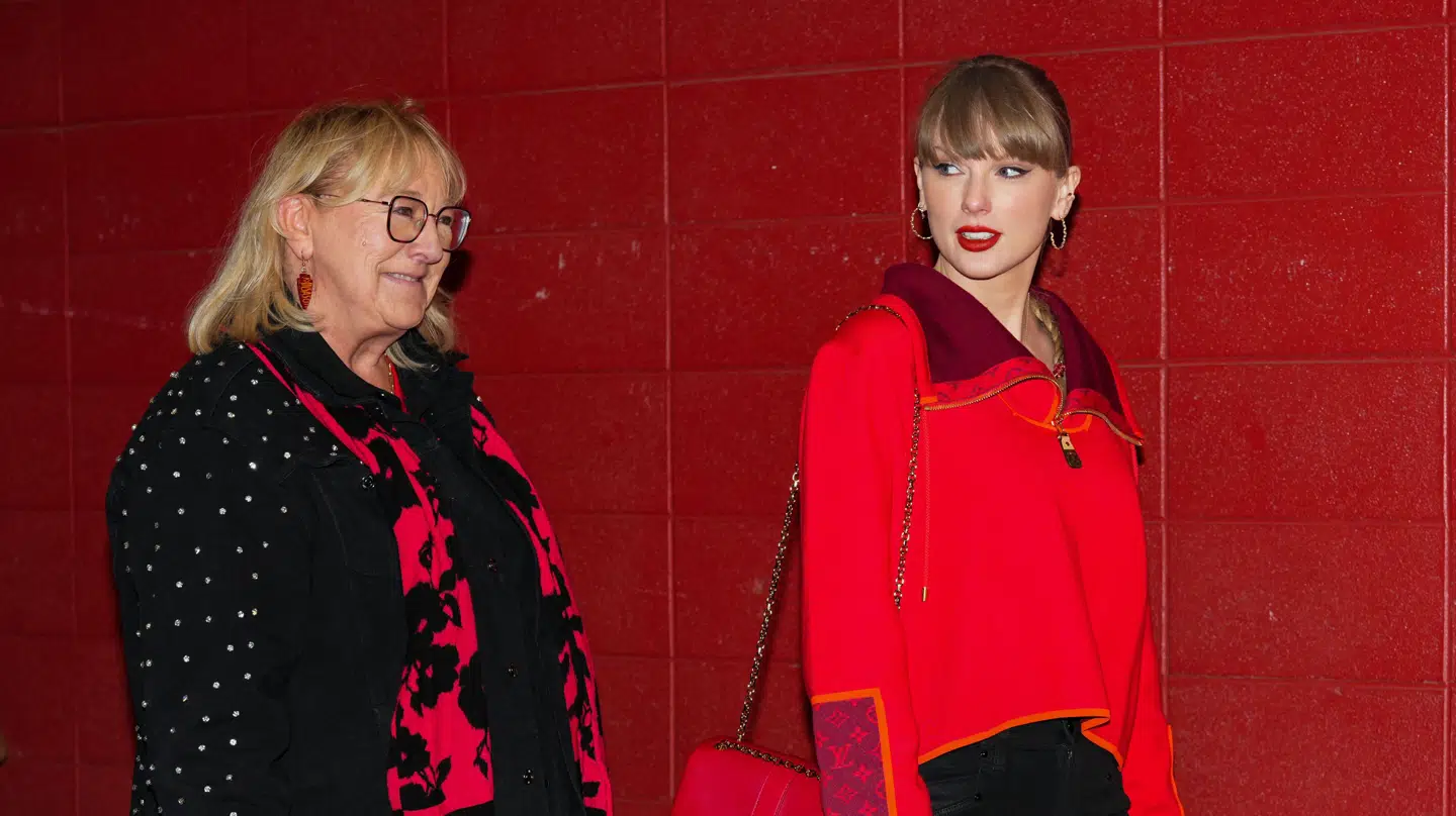 Taylor Swift da hun i november ankom til en Kansas-kamp i Las Vegas.
