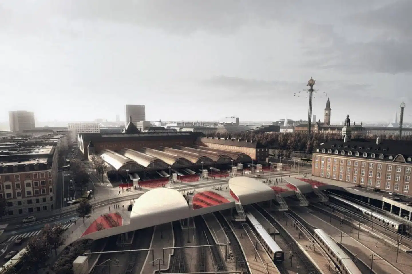 DSB og Banedanmark undersøger nu muligheden for at skabe flere pladser til parkerede cykler ved Tietgen Bro.