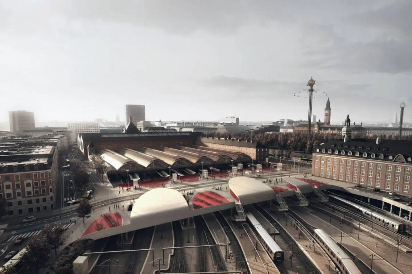 DSB og Banedanmark undersøger nu muligheden for at skabe flere pladser til parkerede cykler ved Tietgen Bro.