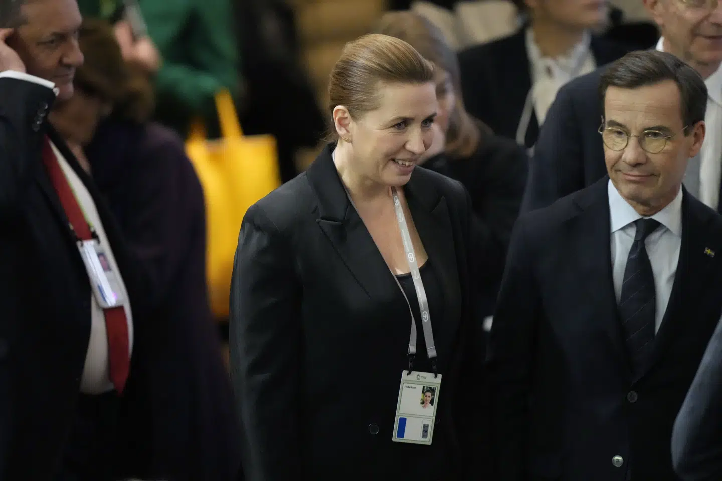 Statsminister Mette Frederiksen (S) er lørdag i den sydtyske by München, hvor en stor, årlig sikkerhedskonference afholdes.