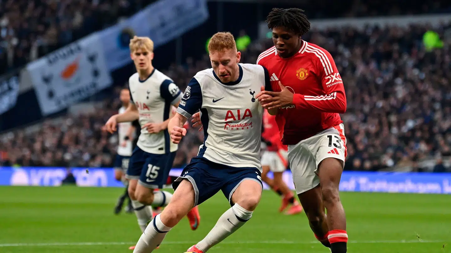 Patrick Dorgu spillede sin anden kamp for Manchester United.