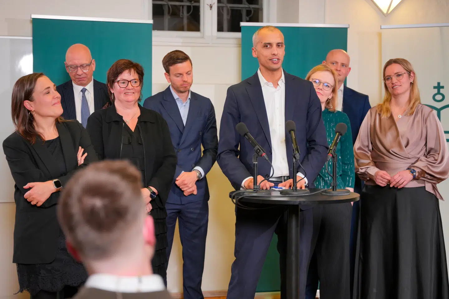 Regeringen, SF og Dansk Folkeparti præsentereraftale om ny gymnasieuddannelse i Børne- og Undervisningsministeriet tirsdag den 18. februar 2025.