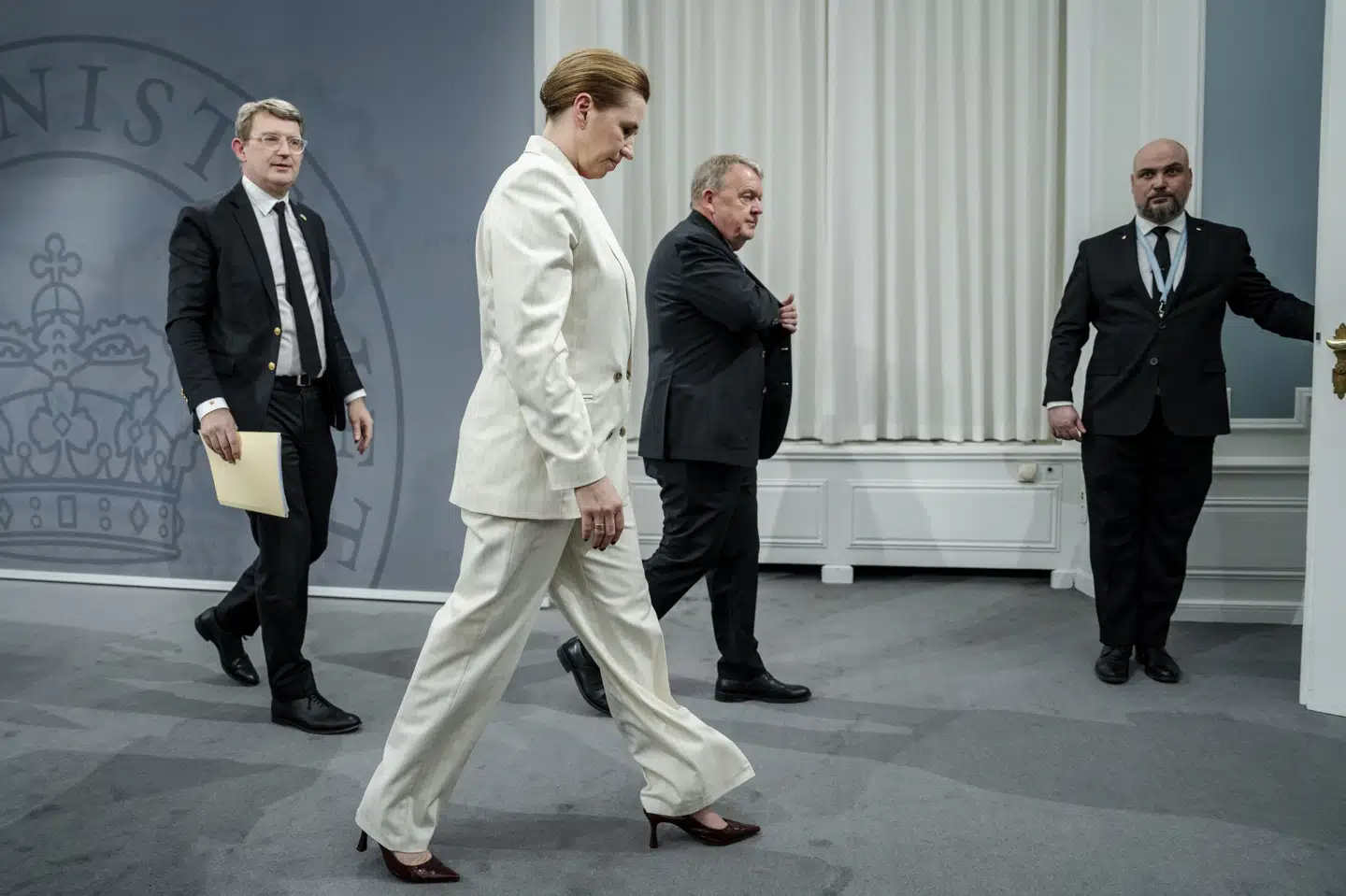 Regeringstoppen afholdt onsdag et pressemøde for at fortælle om yderligere oprustning af forsvaret.