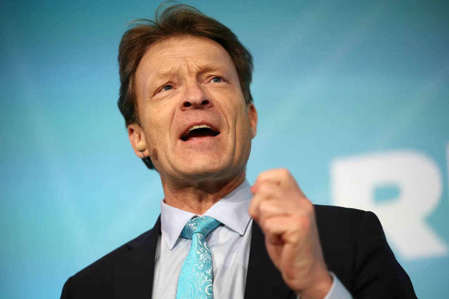 Reformpartiets Richard Tice har opfordret regeringen til at gøre som præsident Trump: »Drill, baby, drill.« Arkivfoto: Adam Vaughan, Scanpix