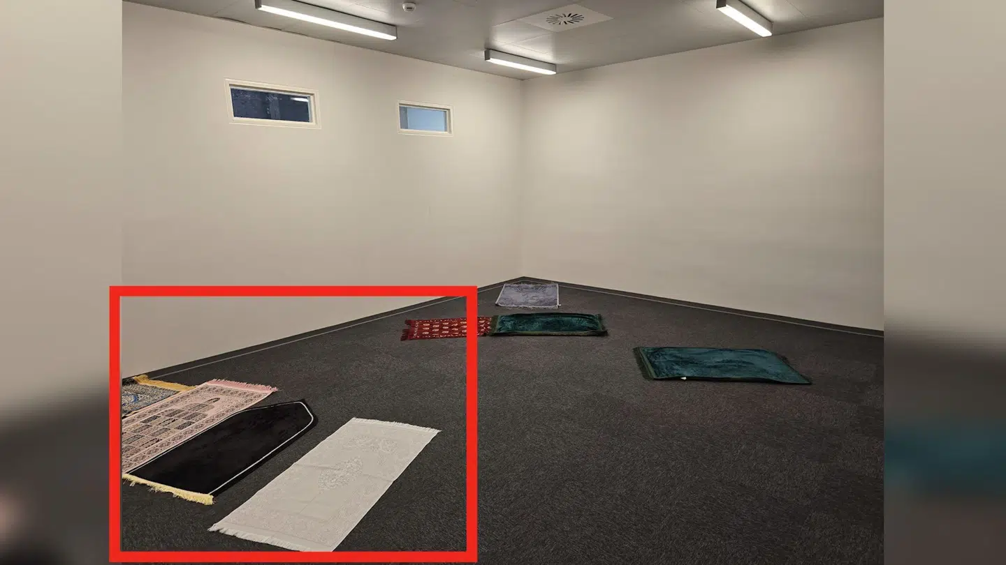 Sådan så Syddansk Universitets 'fordybelsesrum' ud tidligere på måneden, inden det blev besluttet at lukke for rummet midlertidigt.