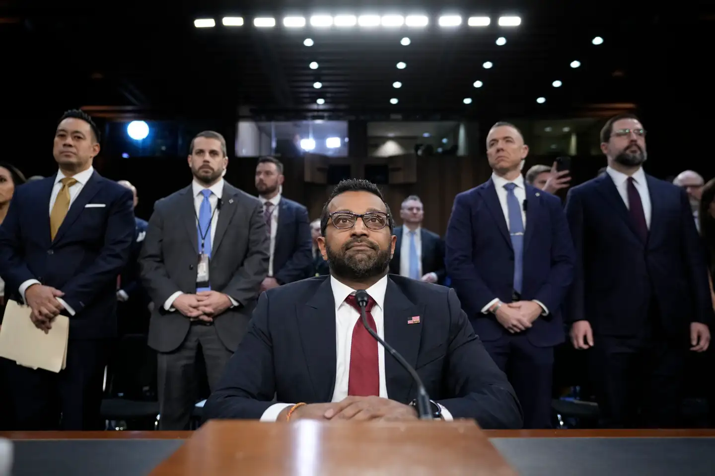 Kash Patel til sin godkendelseshøring i Senatets retsudvalg torsdag d. 30. januar.