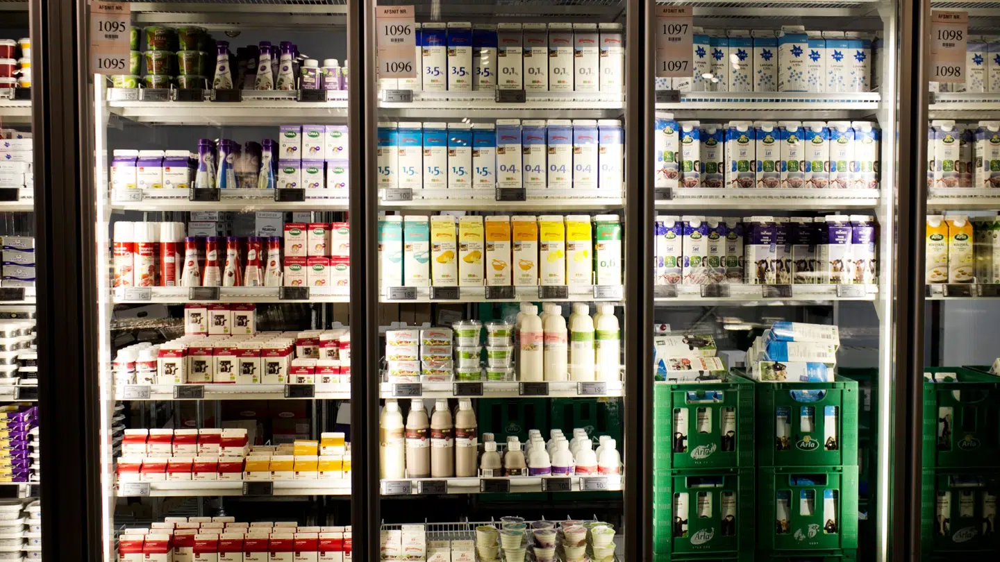 Mælkeprodukter er på et år steget med hele 9,7 procent og trækker op i statistikken.