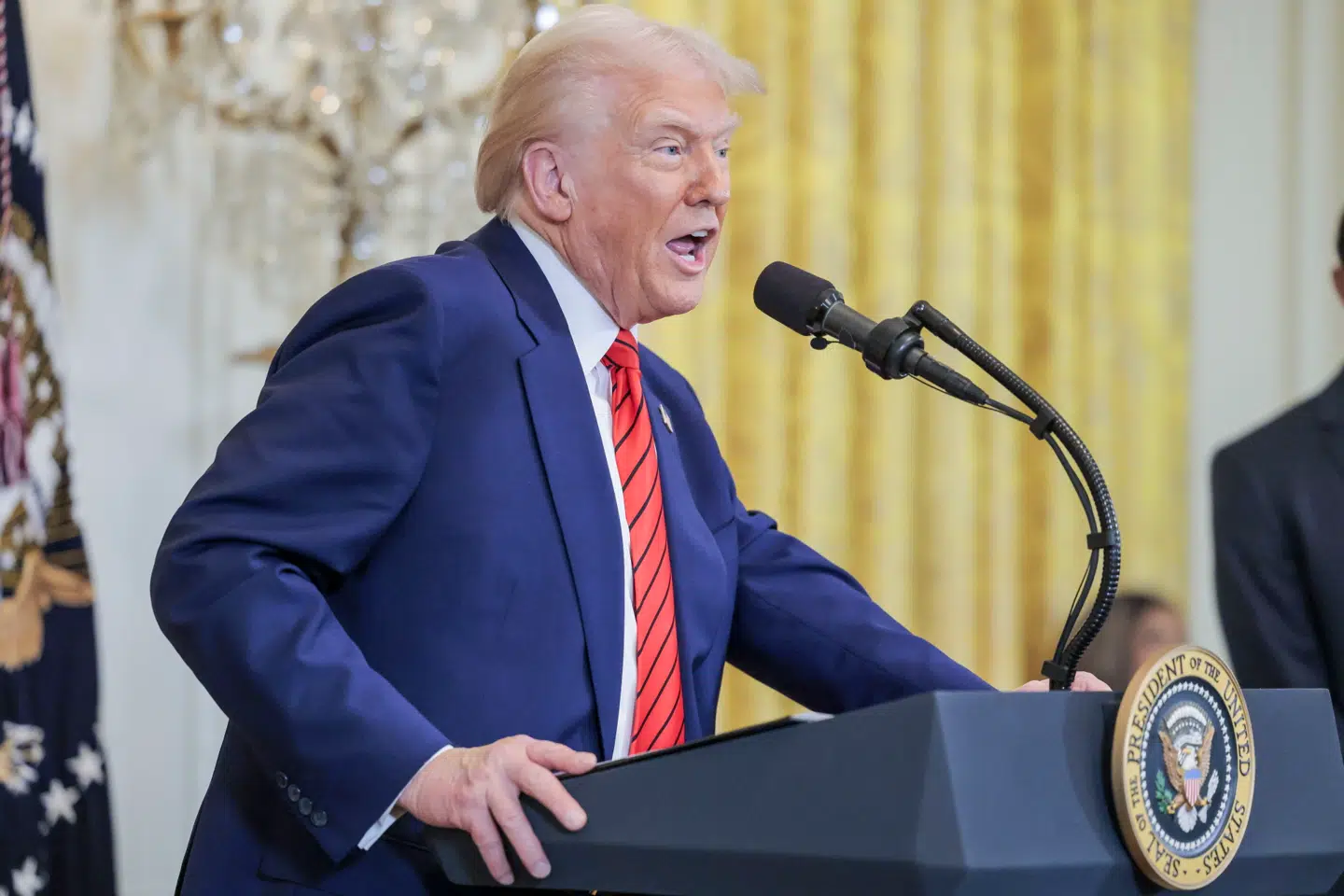 »Donald Trump (billedet, red.) er ikke ophavsmanden til postfaktualitet, men han har drevet den til ekstremer,« skriver Finn Janning.