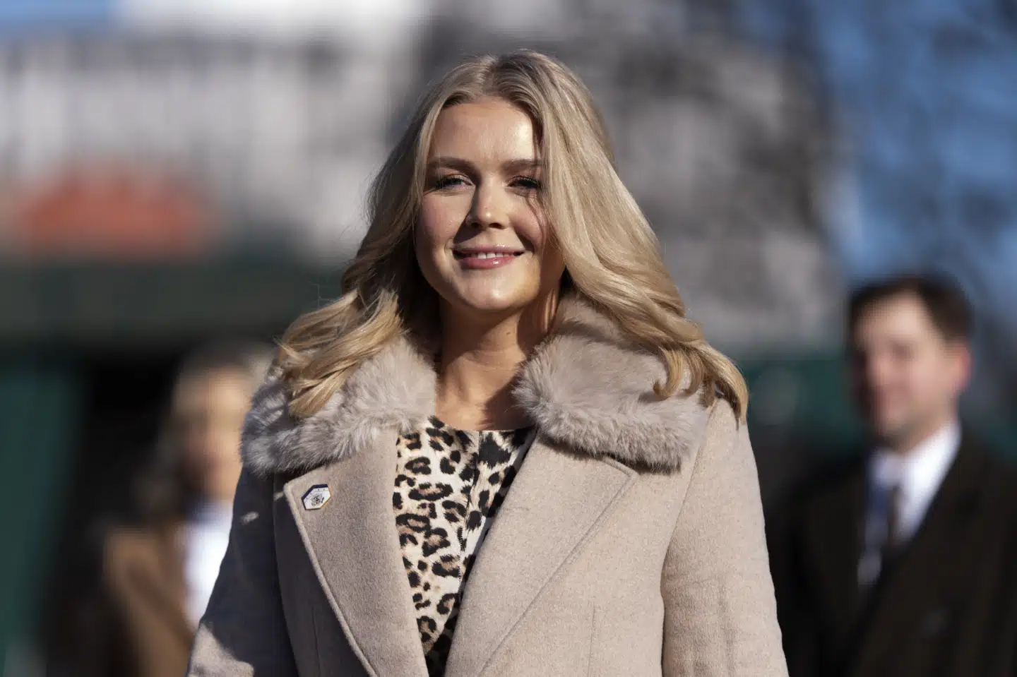 Pressesekretær i Det Hvide Hus Karoline Leavitt udtaler, at "vi føler, at vi har ret i denne sag" om at udelukke AP fra Det Ovale Kontor og Air Force One. (Arkivfoto).