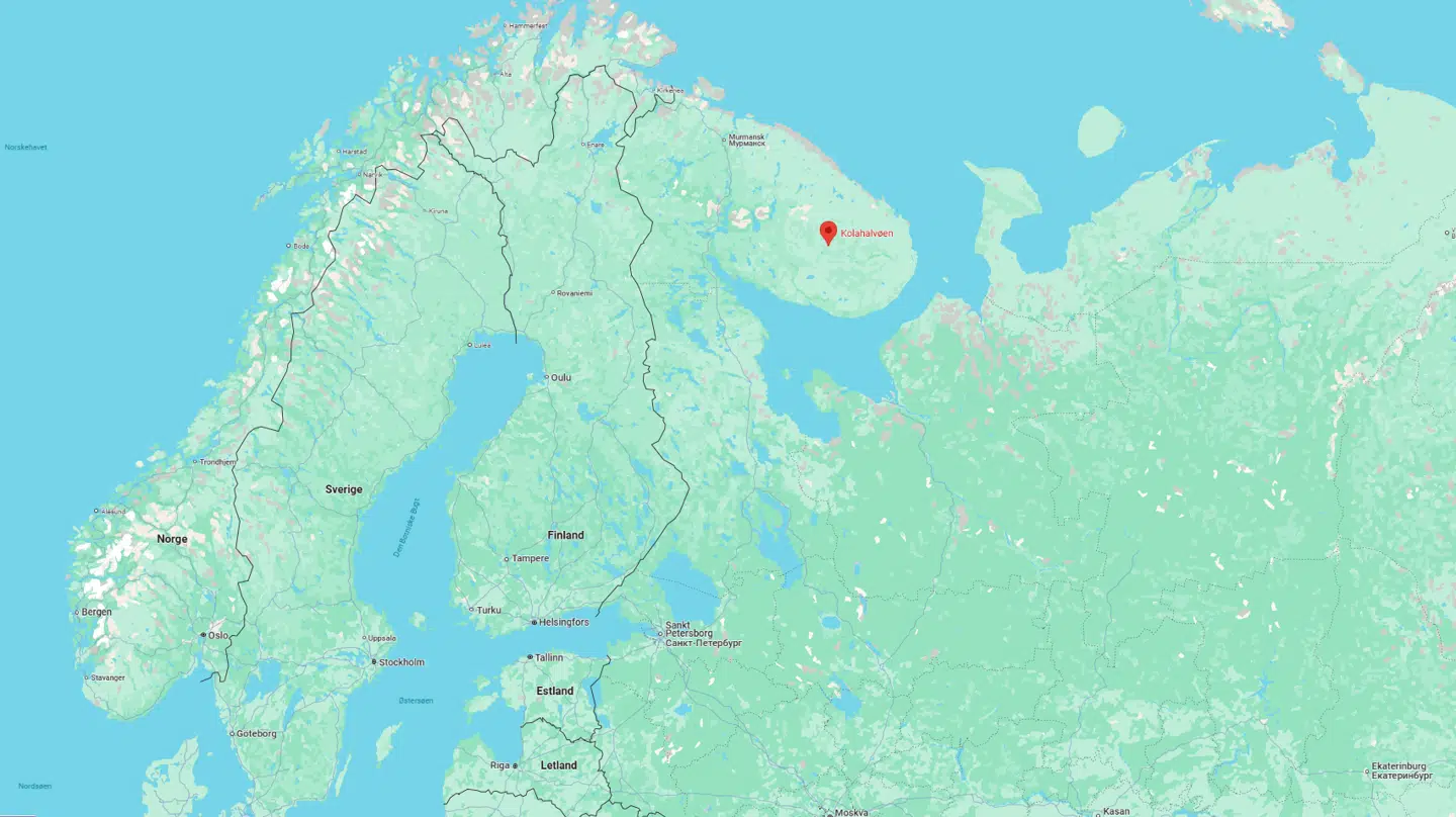 Kola-halvøen grænser op til både Norge og Finland.