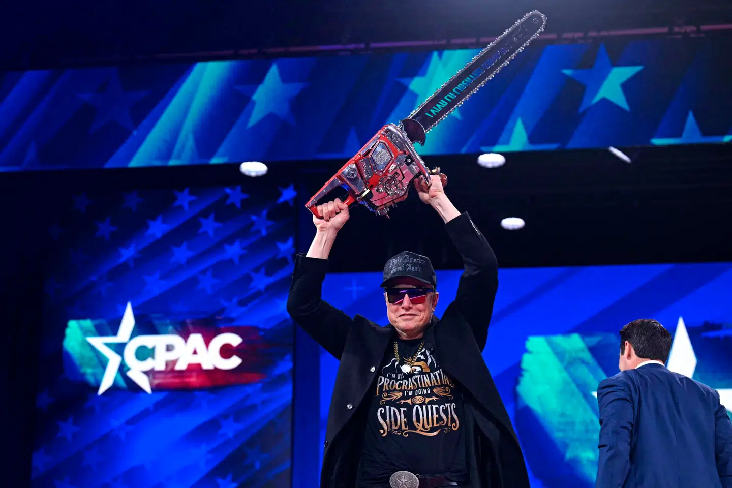 Elon Musk til den årlige CPAC-konference. Foto: Saul Loeb, Scanpix