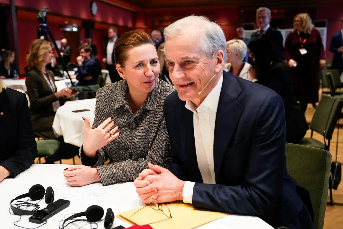 Mette Frederiksen og den norske statsminister, Jonas Gahr Støre.