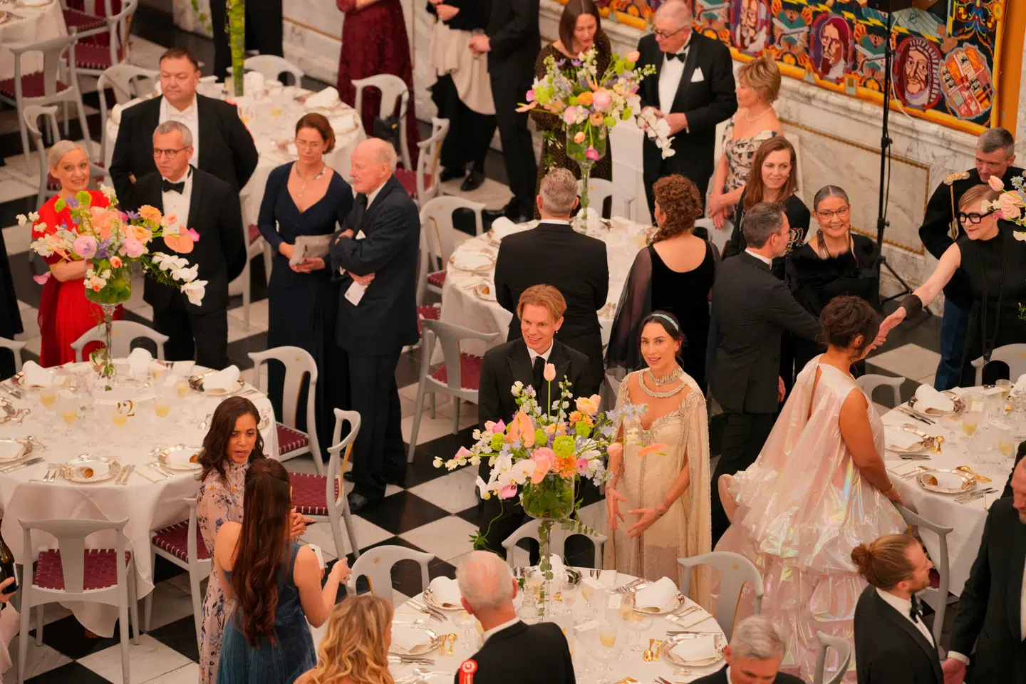 Mangfoldigt: Kongeparrets aftenselskab for kunst og kultur blev afholdt på Christiansborg Slot fredag aften.
