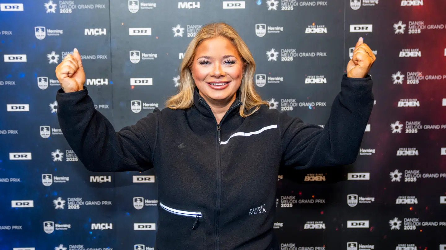 Deltager Sissal inden Dansk Melodi Grand Prix 2025 i Jyske Bank Boxen i Herning.