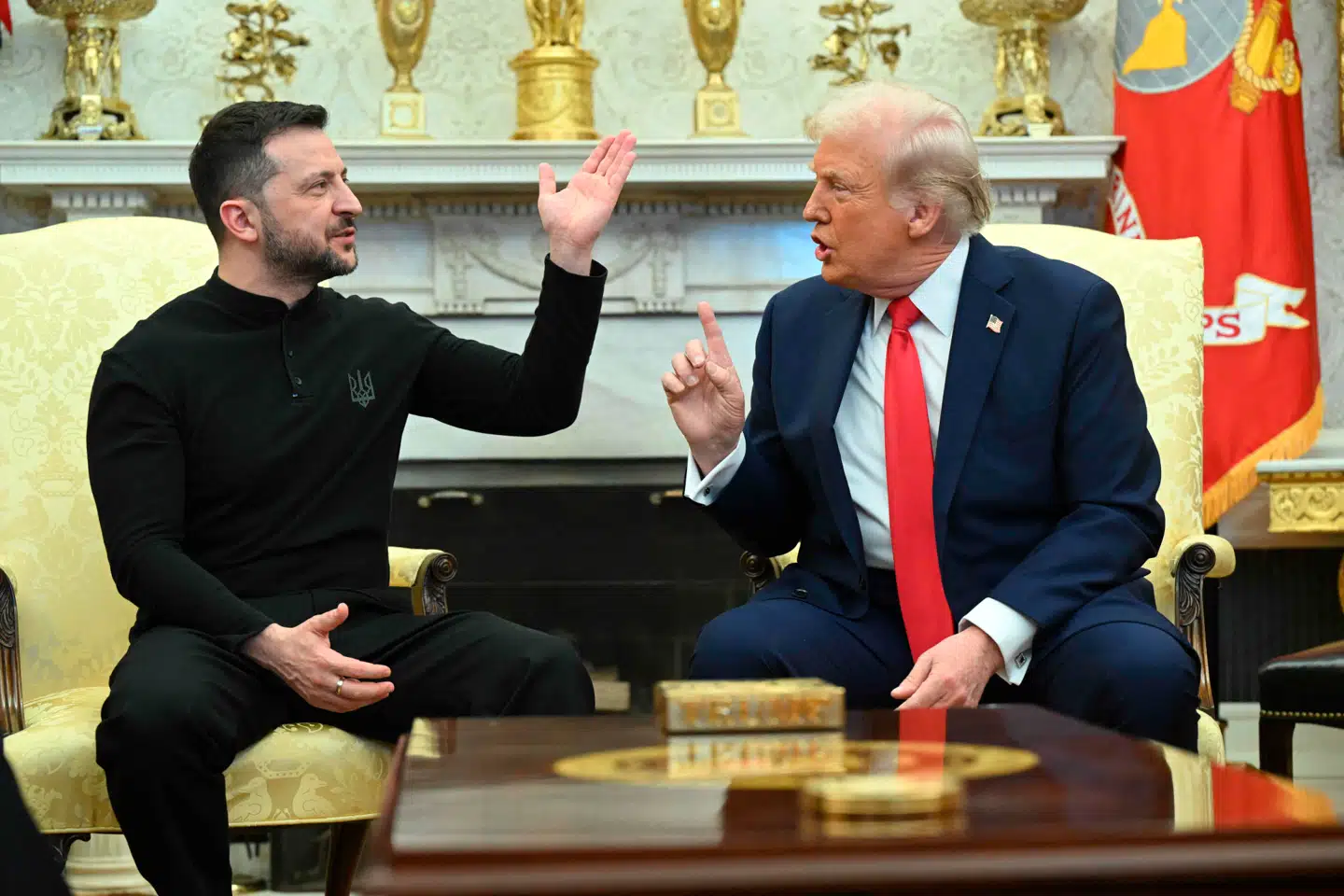 Sidst de to præsidenter mødtes i Washington, gik det gruelig galt. Denne gang har den ukrainske præsident Volodymyr Zelenskyj en europæisk støttegruppe med til mødet med den amerikanske præsident, Donald Trump.
