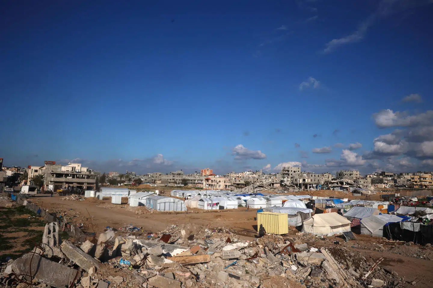 Store dele af Gaza er blevet ødelagt, siden Israel svarede igen på et Hamas-angreb den 7. oktober 2023. (Arkivfoto).