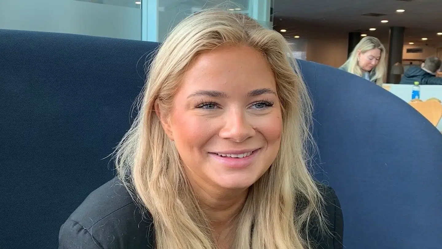 Sissal søndag efter sin grandprixsejr.