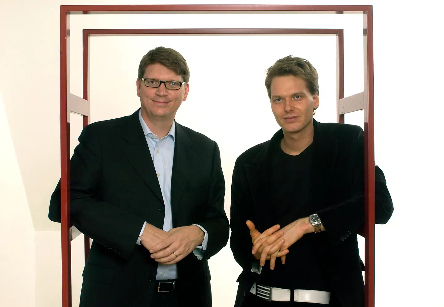 Svenske Niklas Zennström og danske Janus Friis (til højre) ændrede for altid brugen af internettet, da de gjorde det muligt at føre tale- og videosamtaler med andre kloden rundt – uden om teleselskabernes rekorddyre udlandsopkald.