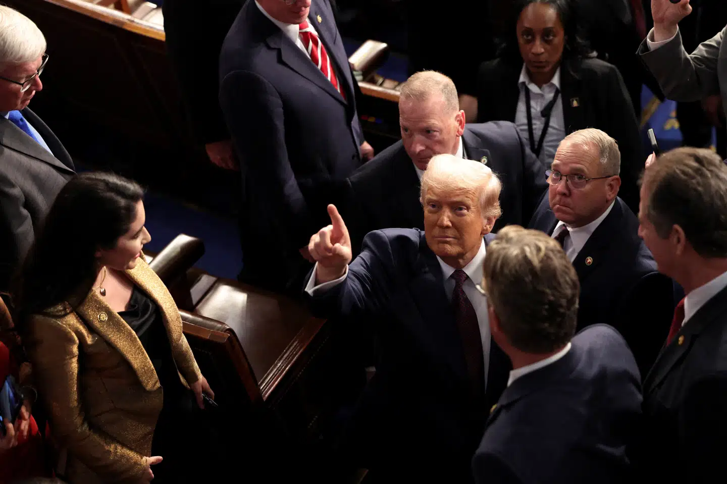 Donald Trump gentog ved tale i Kongressen, at han håber og tror på, at USA får Grønland.
