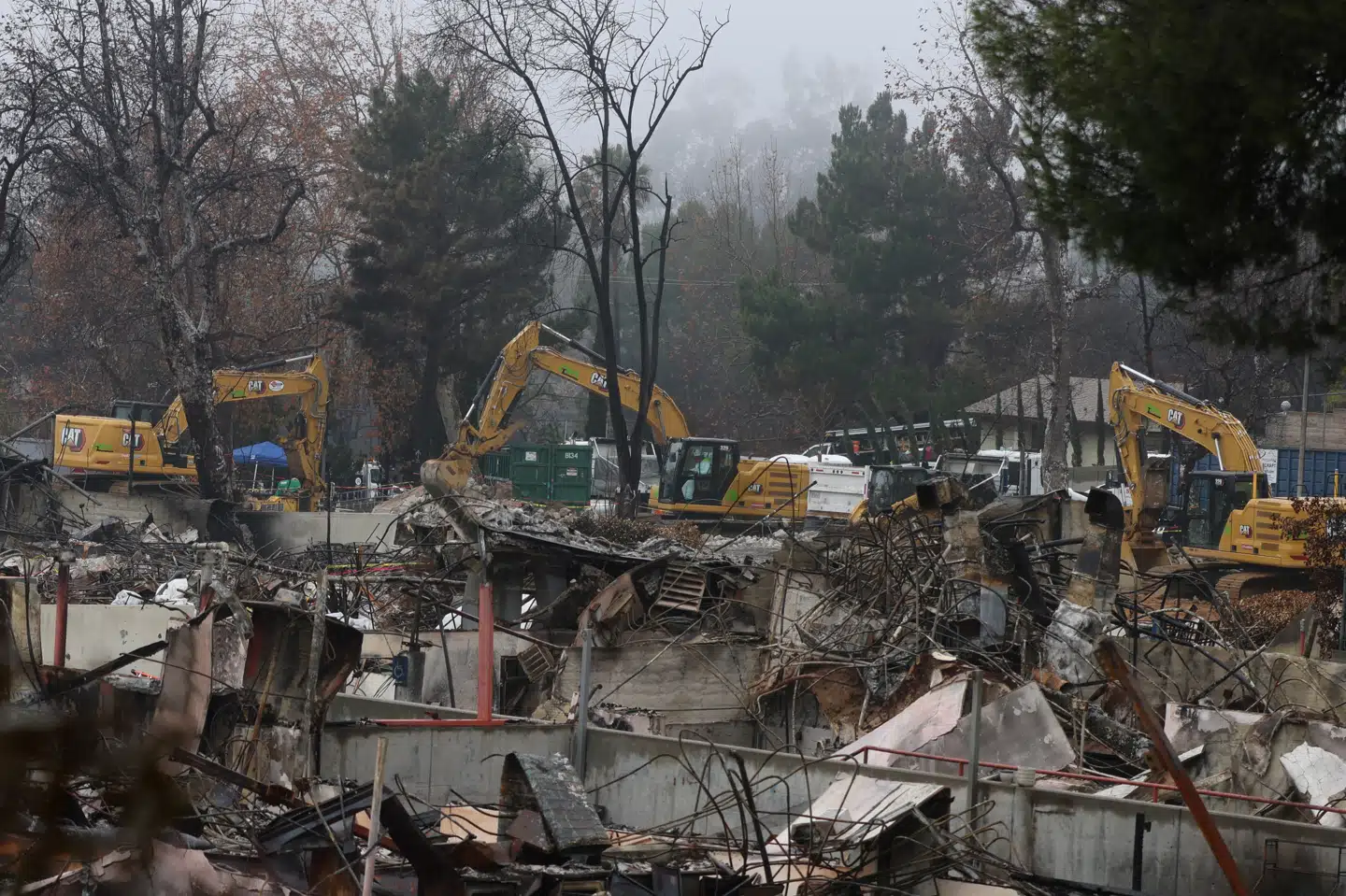 Oprydningen efter naturbrandene i Los Angeles i januar er i gang. (Arkivfoto).