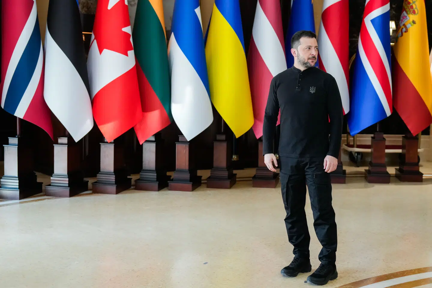 Præsident Volodymyr Zelenskyj er under stigende pres fra USA for at træde tilbage eller gå i forhandlinger med Rusland. Foto: Javad Parsa / POOL / NTB