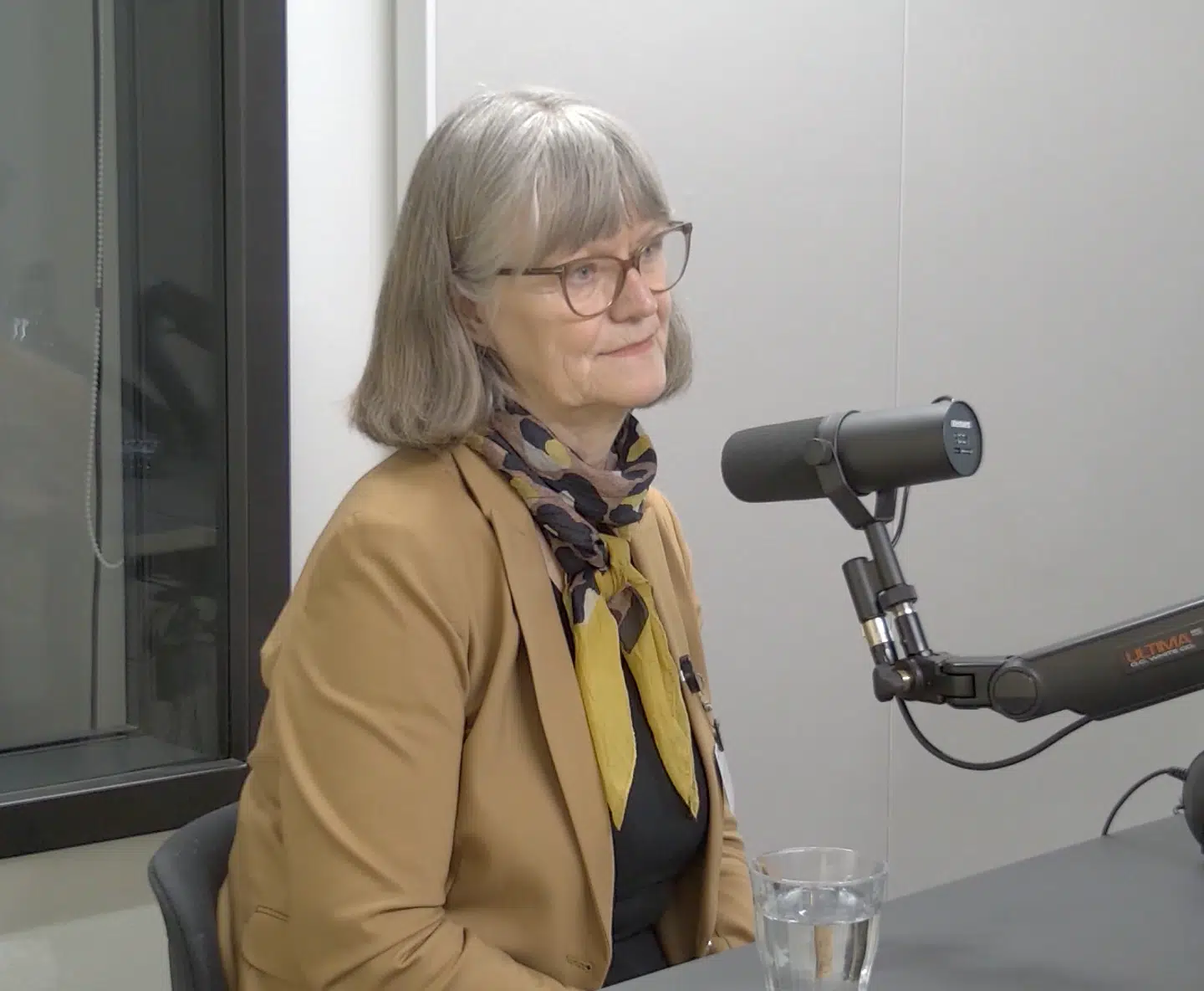 Nina Smith i studiet i »Pilestræde« – Berlingskes nyhedspodcast.