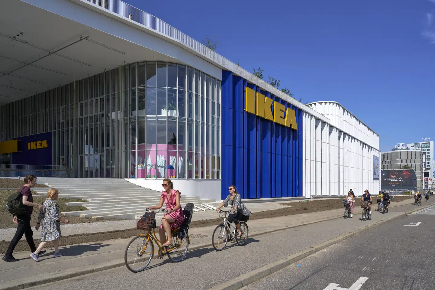 Åbningen af et Ikea-varehus i København har været med til at tiltrække flere kunder. (Arkivfoto).