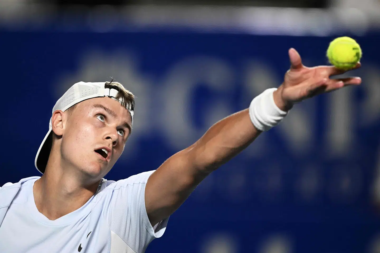 Holger Rune vandt overbevisende mod franske Corentin Moutet. (Arkivfoto).