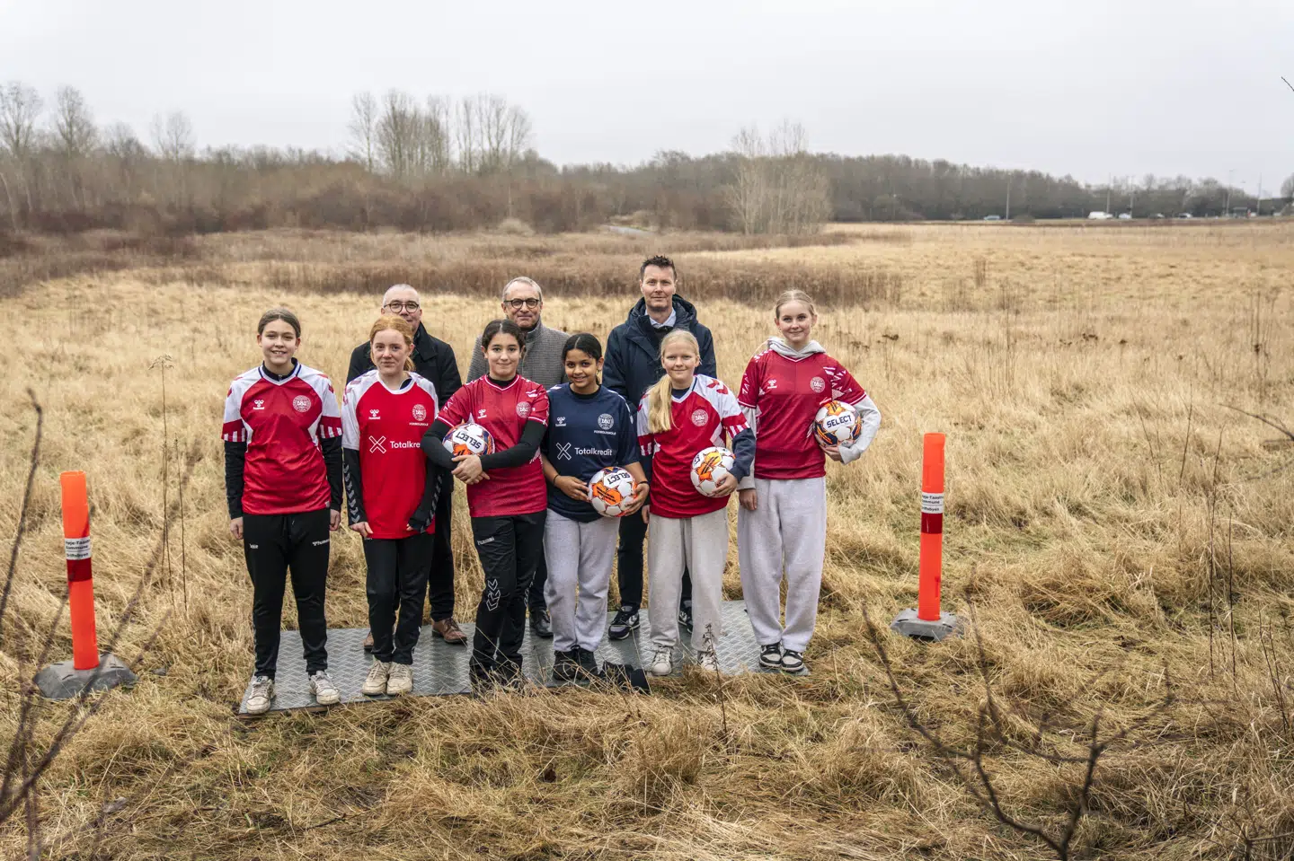 Det er på dette område i Høje Taastrup, at DBU vil opføre et nationalt elitecenter, der efter planen skal kunne tages i brug i slutningen af 2028. (Arkivfoto).