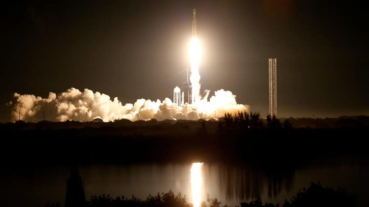 Sådan så det ud, da det X-37B robot-rumfly blev sendt afsted på sin syvende mission den 28. december 2023.