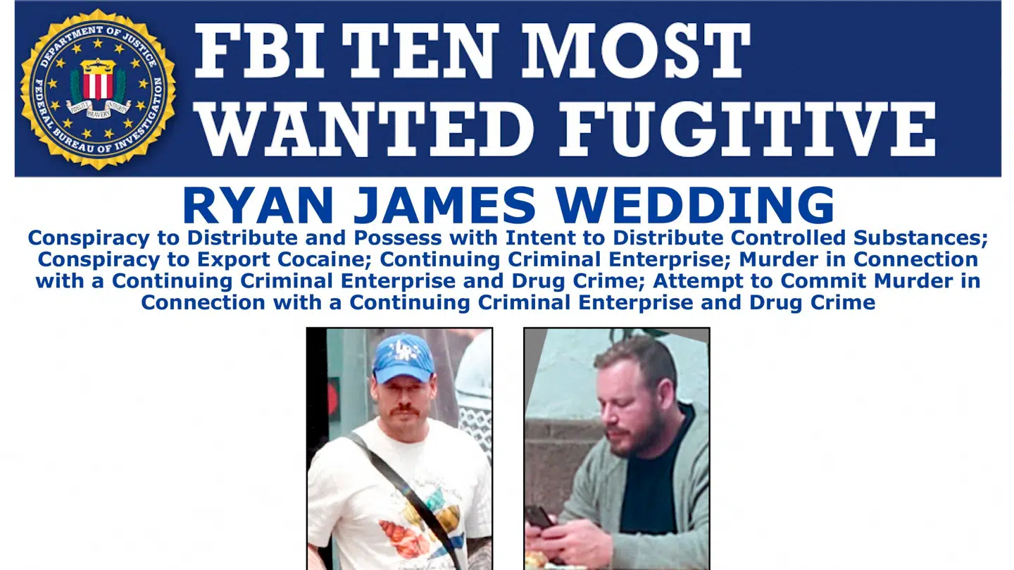 Den tidligere canadiske snowboarder er kommet på FBIs top 10-liste over mest efterlyste personer.