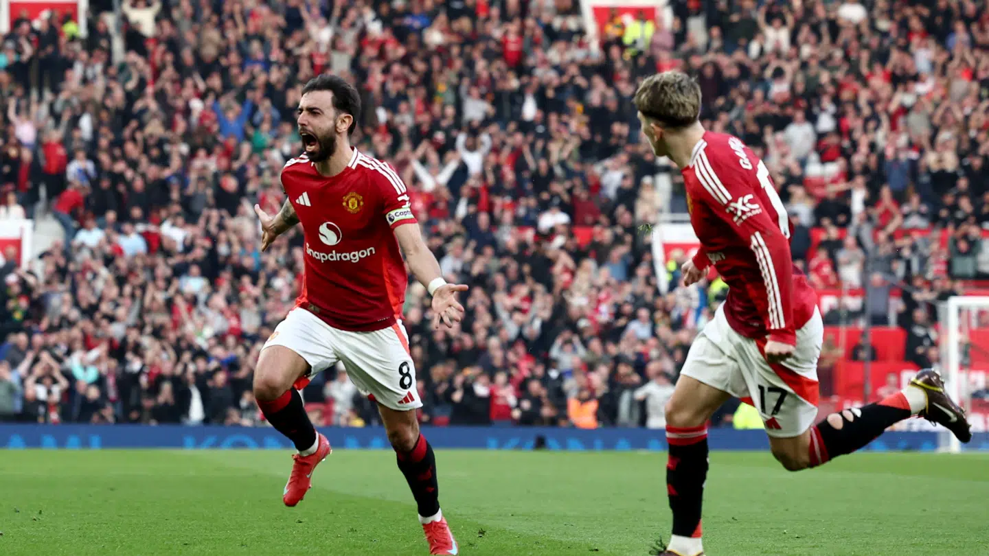 Bruno Fernandes bragte United foran med et pragtmål.
