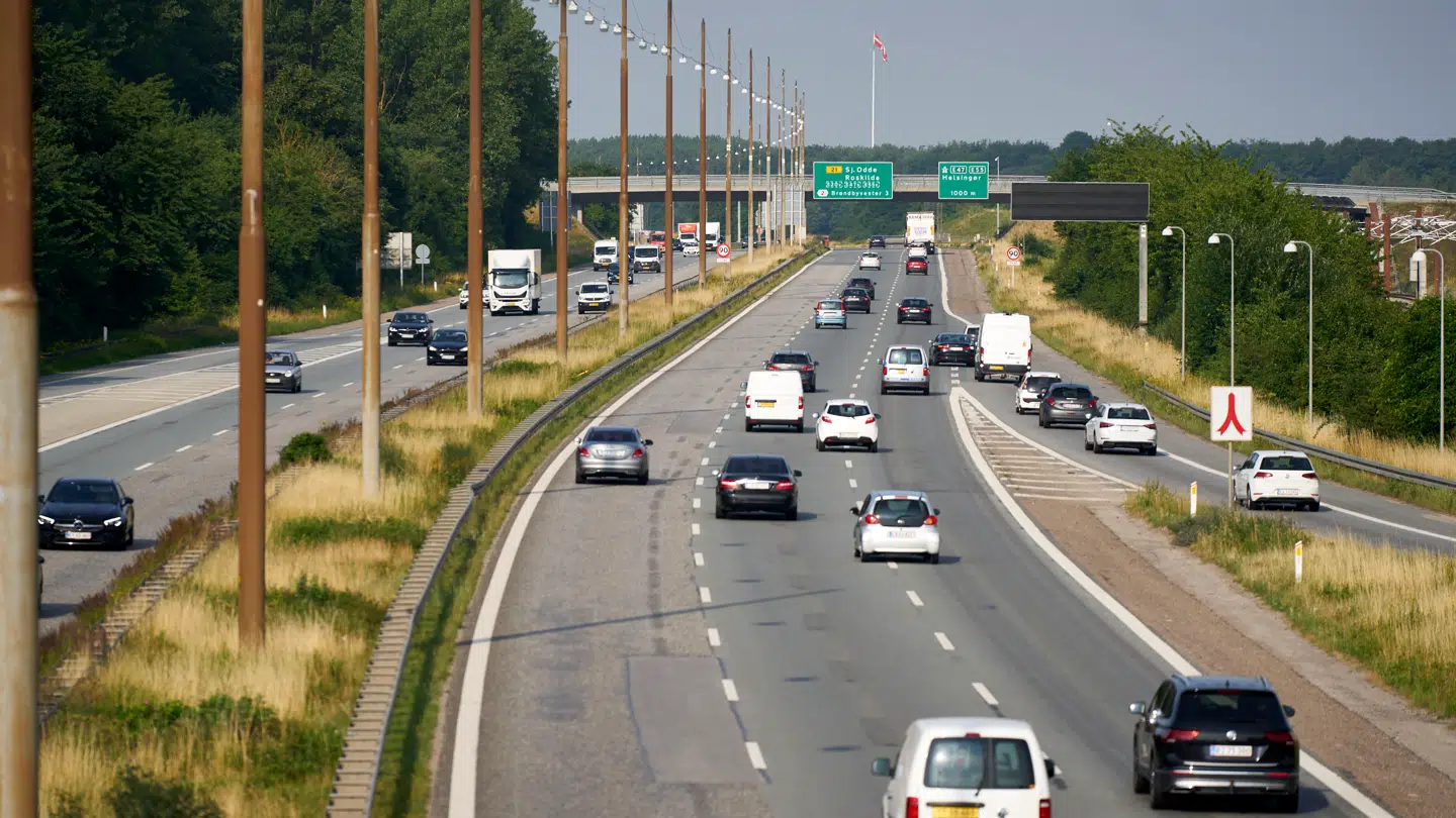 Et uheld på E45 skaber forlænget rejsetid.