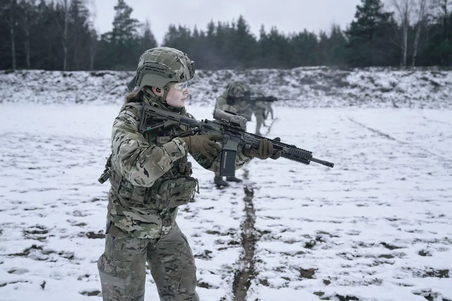 I Letland har Danmark mulighed for at træne og opbygge brigaden. På billedet ses Camp Valdemar uden for Riga i Letland. (Arkivfoto).